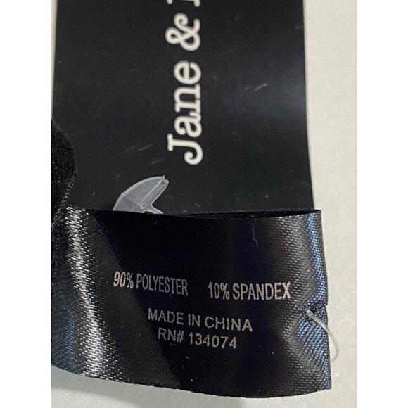 Jane & Berry Black Suede Like Scarf 4.5”x 84” Long Fringe & Cut Out Detail NWT - Picture 6 of 10